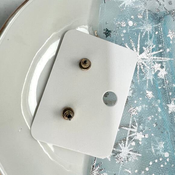 Red White Blue Sparkle Star Stud Earrings – 4th of July Patriotic Jewelry - Picture 3 of 4